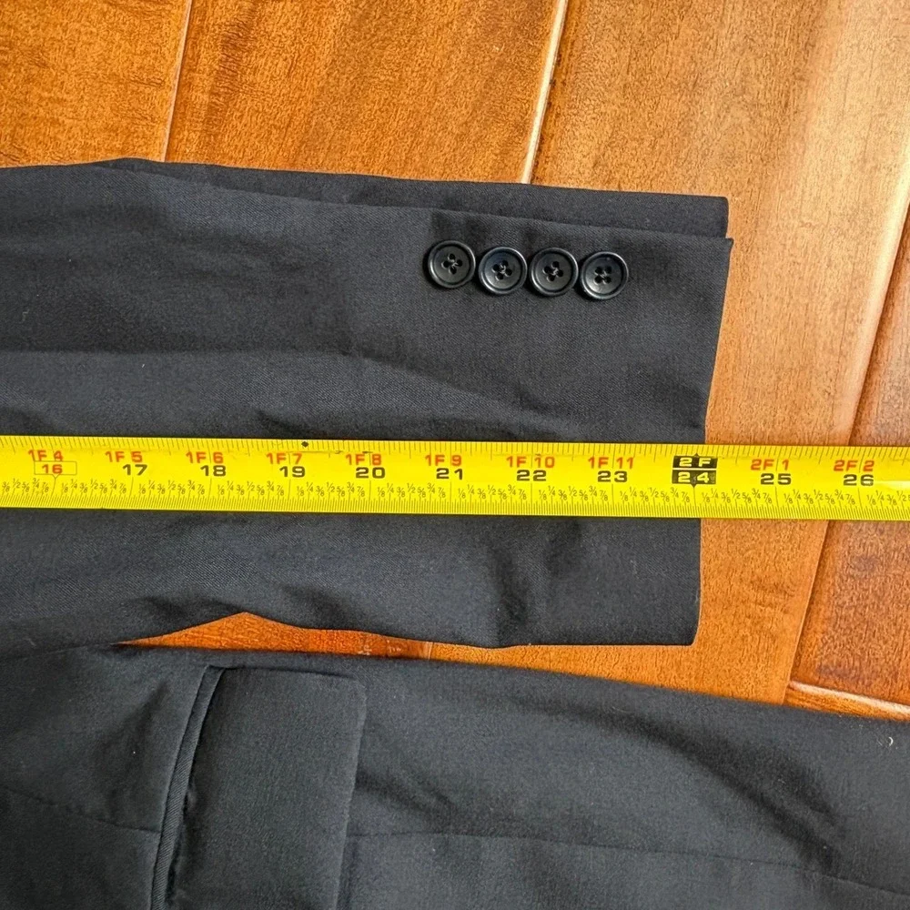 Brooks Brothers 1818 Fitzgerald Navy Blue Wool Blazer‎ Sport Coat Italy 42S